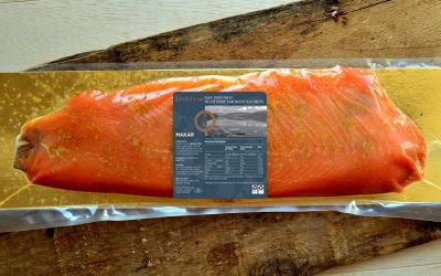 Makar Gin Infused Smoked Salmon Sliced Side (Min 1kg)