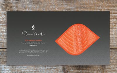 True North Hot Smoked Salmon Slices 400g