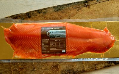 Whisky Marinated Smoked Salmon Sliced Side (min 1kg)