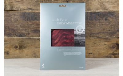 Double Cured Beetroot Smoked Salmon Slices 200g