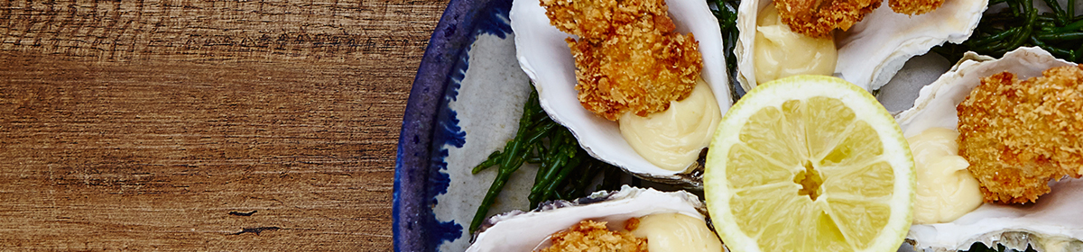 Crispy Oysters with Horseradish Mayonnaise