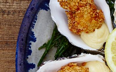 CRISPY OYSTERS WITH HORSERADISH MAYONNAISE RECIPE